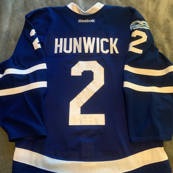 Game worn Toronto maple leafs hockey jersey nhl 100th anniversary patch Reebok - Picture 2 of 6